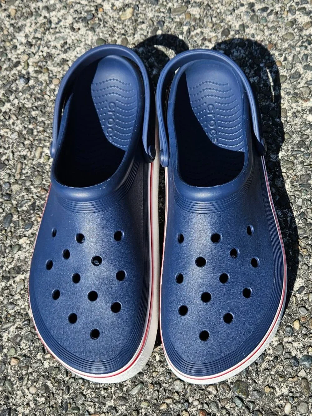 Men's Navy Blue Slip-On Crocs